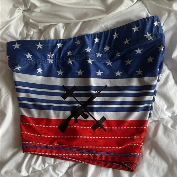 NWOT The Barbell Cartel Patriotic Shorts - Picture 2 of 4